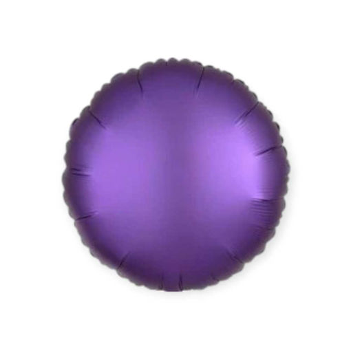 Picture of SATIN LUXE PURPLE ROYALE ROUND 17 INCH